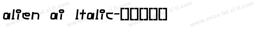 alien ai ltalic字体转换